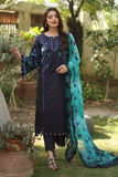 Charizma Combination Embroidered Lawn Unstitched 3Pc Suit CC6-001