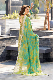 Charizma Combination Embroidered Lawn Unstitched 3Pc Suit CC6-007