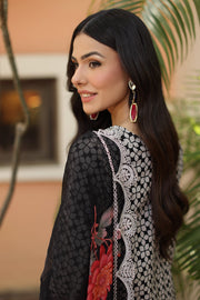 Charizma Combination Embroidered Lawn Unstitched 3Pc Suit CC6-008