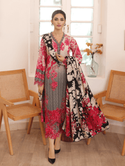 Charizma Combination Embroidered Khaddar Unstitched 3Pc Suit CCW3-02