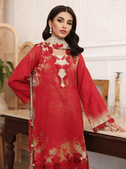 Charizma Combination Embroidered Khaddar Unstitched 3Pc Suit CCW3-06