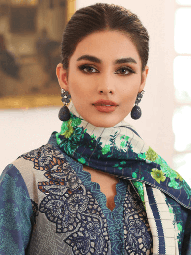 Charizma Combination Embroidered Khaddar Unstitched 3Pc Suit CCW3-07