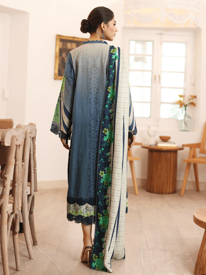 Charizma Combination Embroidered Khaddar Unstitched 3Pc Suit CCW3-07