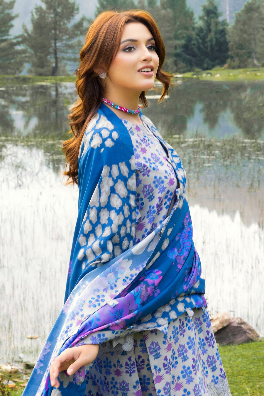 Charizma Combination Embroidered Linen Unstitched 3Pc Suit CCW4-02