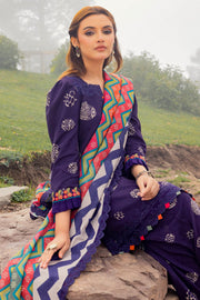 Charizma Combination Embroidered Linen Unstitched 3Pc Suit CCW4-03