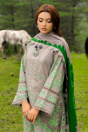 Charizma Combination Embroidered Linen Unstitched 3Pc Suit CCW4-04