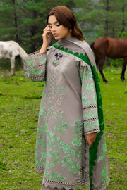 Charizma Combination Embroidered Linen Unstitched 3Pc Suit CCW4-04