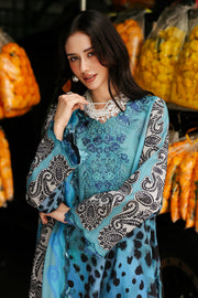 Charizma Combination Embroidered Linen Unstitched 3Pc Suit CCW6-02