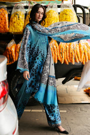 Charizma Combination Embroidered Linen Unstitched 3Pc Suit CCW6-02