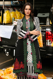 Charizma Combination Embroidered Linen Unstitched 3Pc Suit CCW6-08
