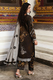 Charizma Combination Embroidered Linen Unstitched 3Pc Suit CCW6-09