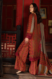 Charizma Combination Embroidered Linen Unstitched 3Pc Suit CCW7-04