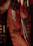 Charizma Combination Embroidered Linen Unstitched 3Pc Suit CCW7-04