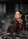 Charizma Combination Embroidered Linen Unstitched 3Pc Suit CCW7-05