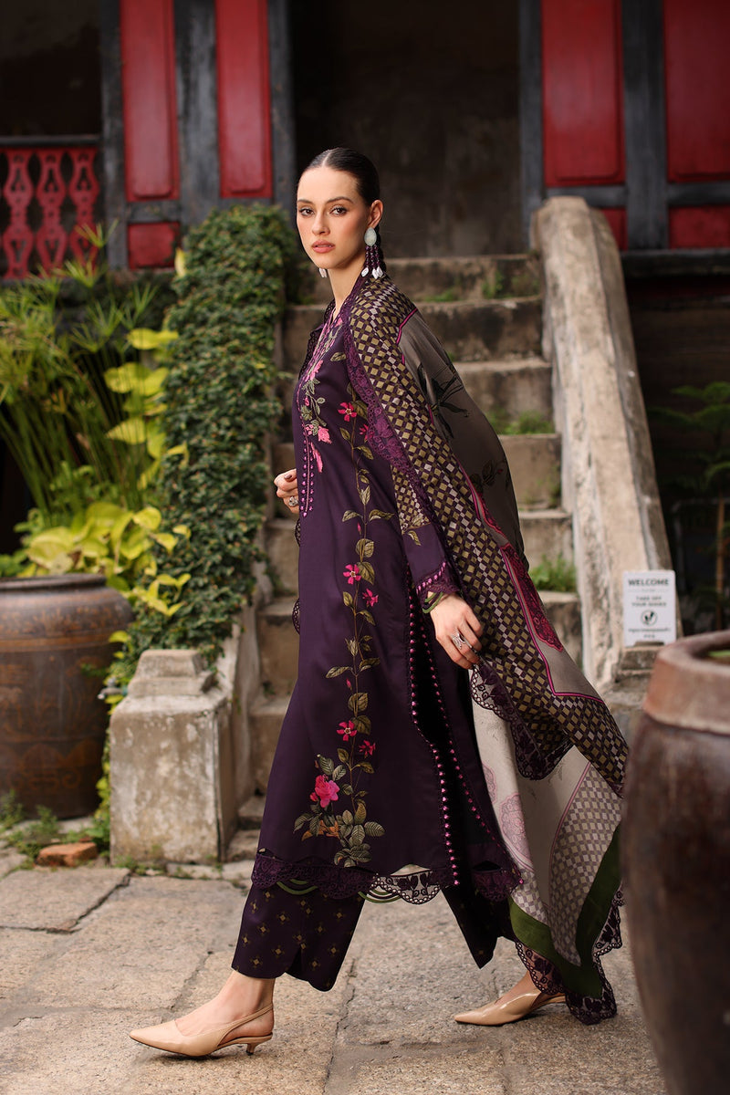 Charizma Combination Embroidered Linen Unstitched 3Pc Suit CCW7-05