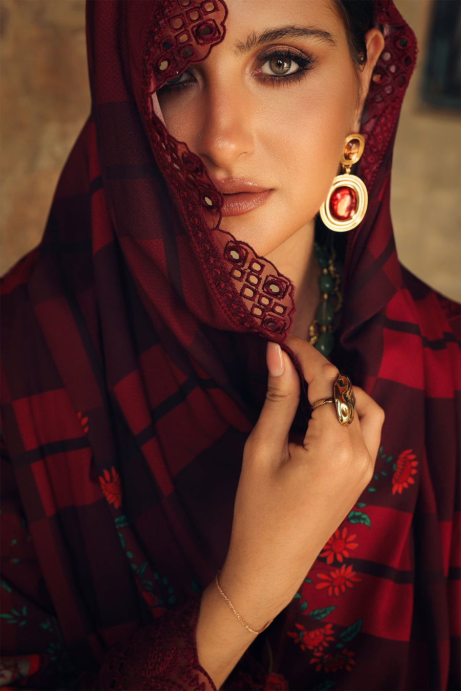 Charizma Combination Embroidered Linen Unstitched 3Pc Suit CCW7-06