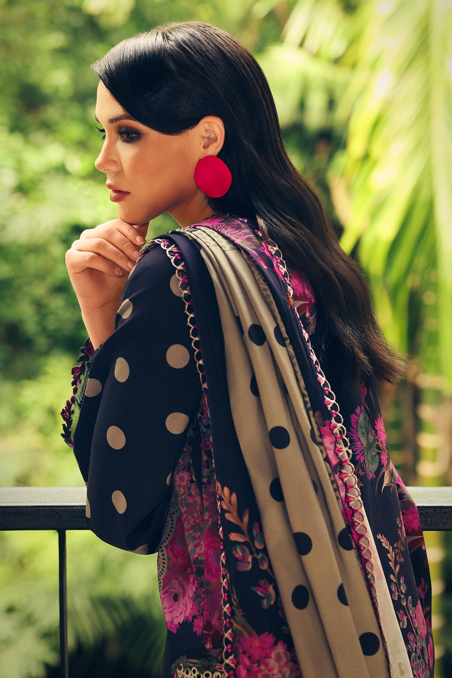 Charizma Combination Embroidered Linen Unstitched 3Pc Suit CCW7-08