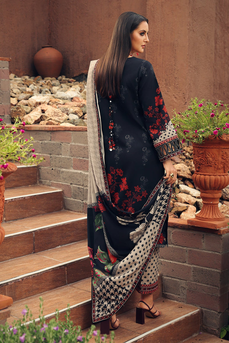 Charizma Combination Embroidered Linen Unstitched 3Pc Suit CCW7-10