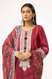 Gul Ahmed Winter Embroidered Corduroy Unstitched 3Pc Suit CD-42001