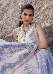 Saira Shakira Embroidered Luxury Lawn Unstitched 3Pc Suit CECIL-B
