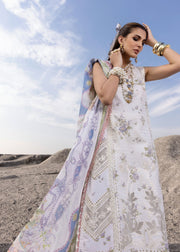 Saira Shakira Embroidered Luxury Lawn Unstitched 3Pc Suit CECIL-B