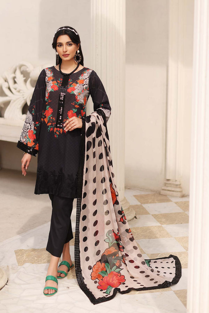 Charizma Embroidered Lawn Unstitched 3 Piece Suit CEL23-13