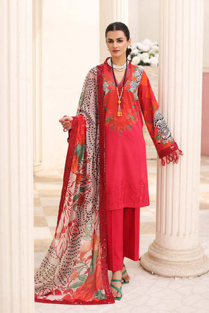 Charizma Embroidered Lawn Unstitched 3 Piece Suit CEL23-18