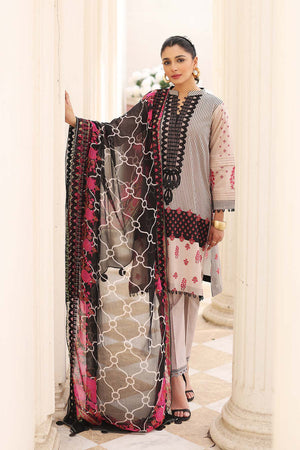 Charizma Embroidered Lawn Unstitched 3 Piece Suit CEL23-19