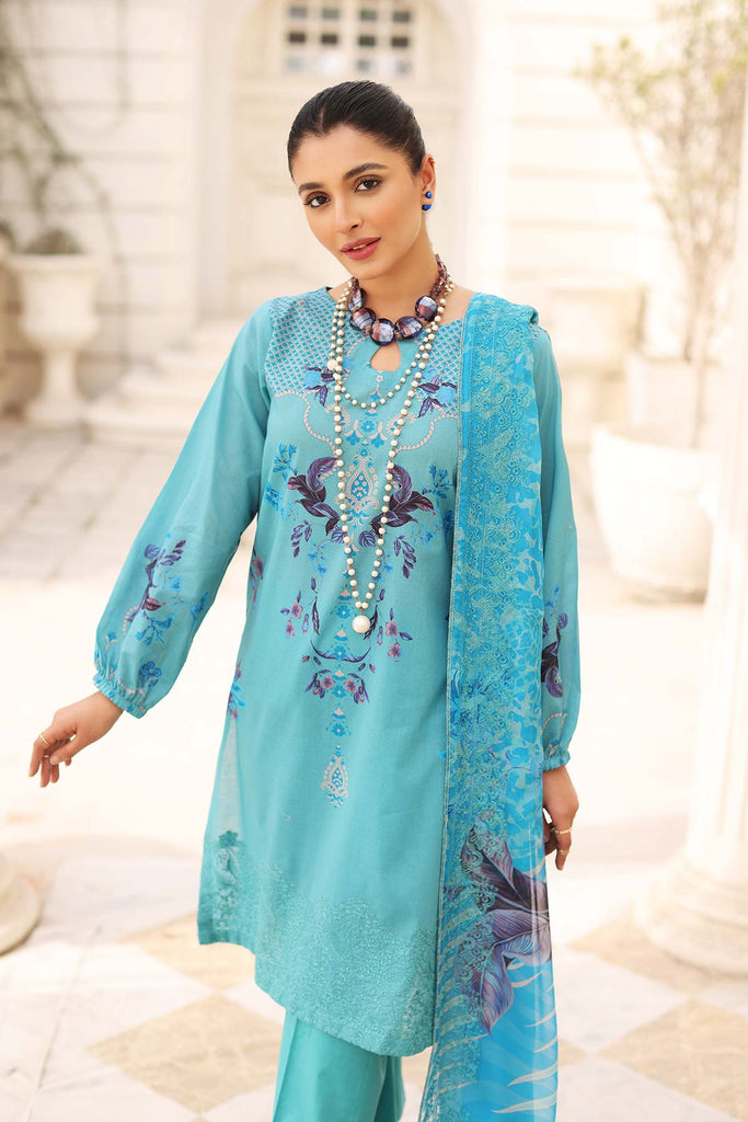 Charizma Embroidered Lawn Unstitched 3 Piece Suit CEL23-21