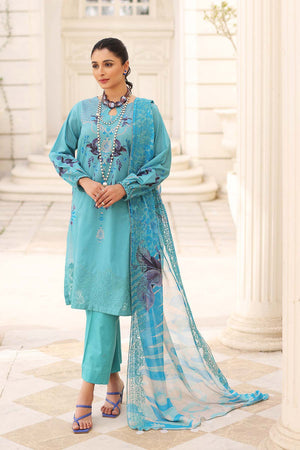 Charizma Embroidered Lawn Unstitched 3 Piece Suit CEL23-21