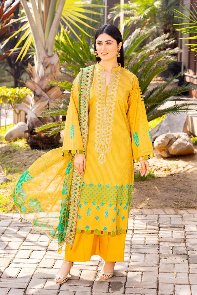 Charizma Embroidered Lawn Unstitched 3 Piece Suit CEL23-23