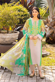 Charizma Embroidered Lawn Unstitched 3 Piece Suit CEL23-24