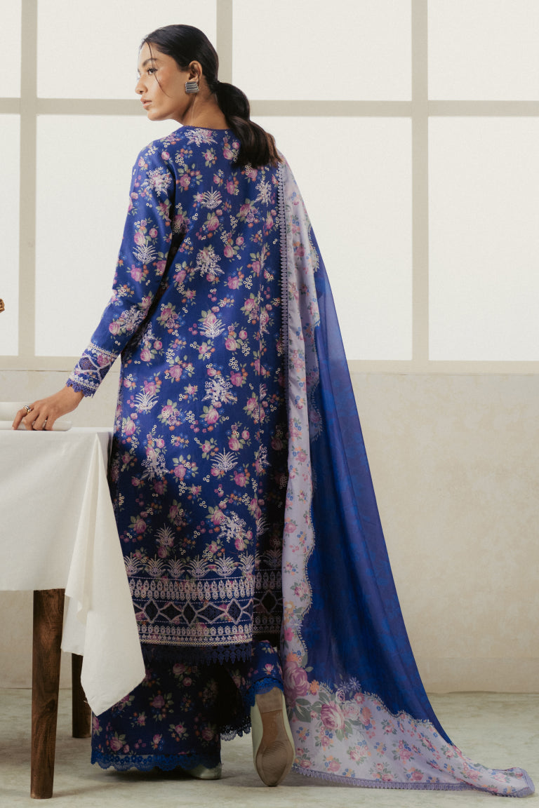 Ayzel Amore Embroidered Unstitched Lawn 3Pc Suit - CELETE