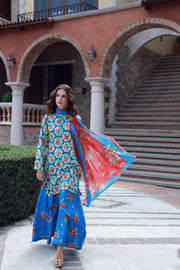 Feathers Stillness In Bloom Unstitched Printed Lawn 3Pc Suit CELEZIA-FT529