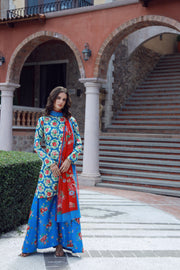 Feathers Stillness In Bloom Unstitched Printed Lawn 3Pc Suit CELEZIA-FT529