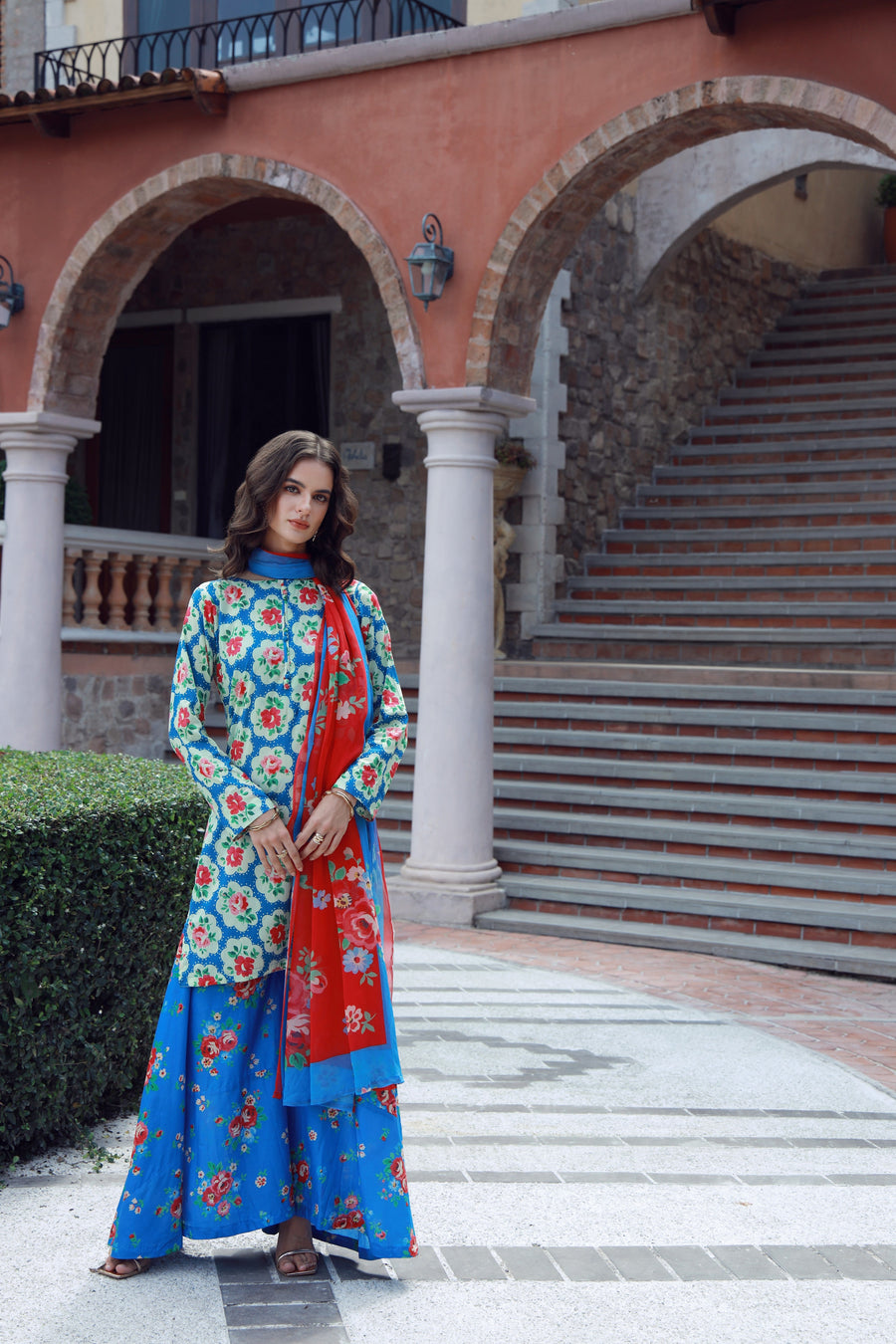 Feathers Stillness In Bloom Unstitched Printed Lawn 3Pc Suit CELEZIA-FT529