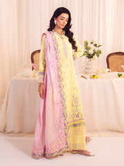 Faiza Faisal Celine Unstitched Lawn 3Pc Suit FNF-SS25-0407 CELIA