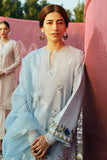 Cross Stitch Premium Embroidered Lawn Unstitched 3Pc Suit D-03 Cerulean Ornate