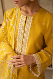 Cross Stitch Mahiri Embroidered Lawn Unstitched 3Pc Suit D-01 Ceylon Yellow
