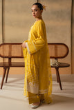 Cross Stitch Mahiri Embroidered Lawn Unstitched 3Pc Suit D-01 Ceylon Yellow