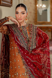 Baroque Chantelle Embroidered Zari Net Unstitched 3Pc Suit EC-01