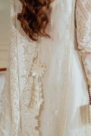 Baroque Chantelle Embroidered Chiffon Unstitched 3Pc Suit EC-02