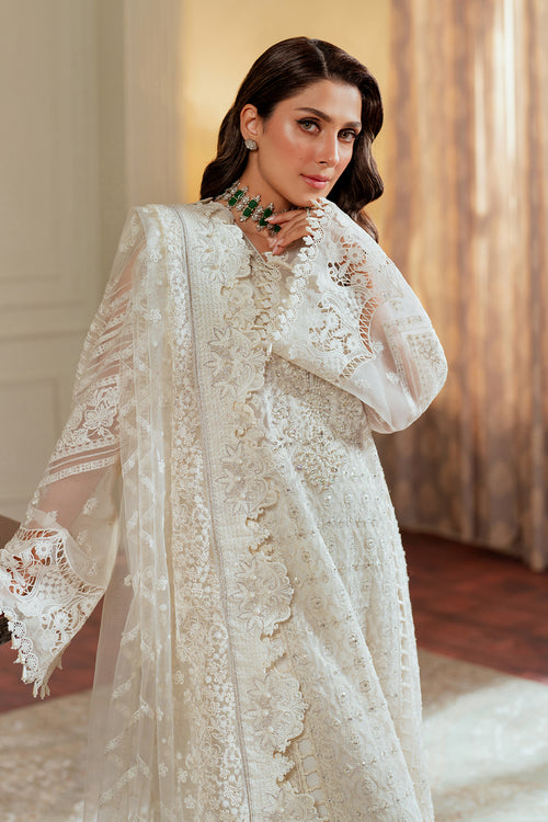 Baroque Chantelle Embroidered Chiffon Unstitched 3Pc Suit EC-02
