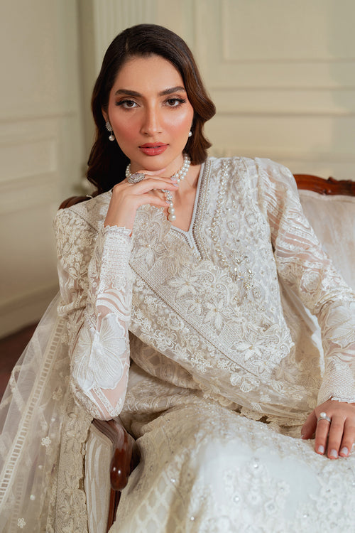Baroque Chantelle Embroidered Chiffon Unstitched 3Pc Suit EC-02