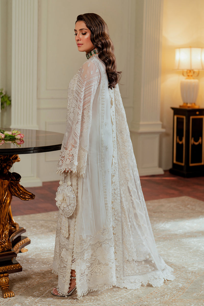 Baroque Chantelle Embroidered Chiffon Unstitched 3Pc Suit EC-02