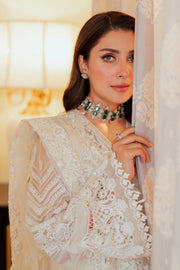 Baroque Chantelle Embroidered Chiffon Unstitched 3Pc Suit EC-02