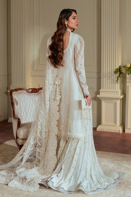 Baroque Chantelle Embroidered Chiffon Unstitched 3Pc Suit EC-02