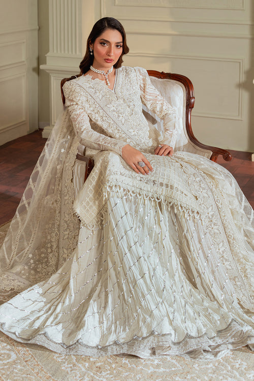 Baroque Chantelle Embroidered Chiffon Unstitched 3Pc Suit EC-02