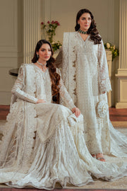 Baroque Chantelle Embroidered Chiffon Unstitched 3Pc Suit EC-02