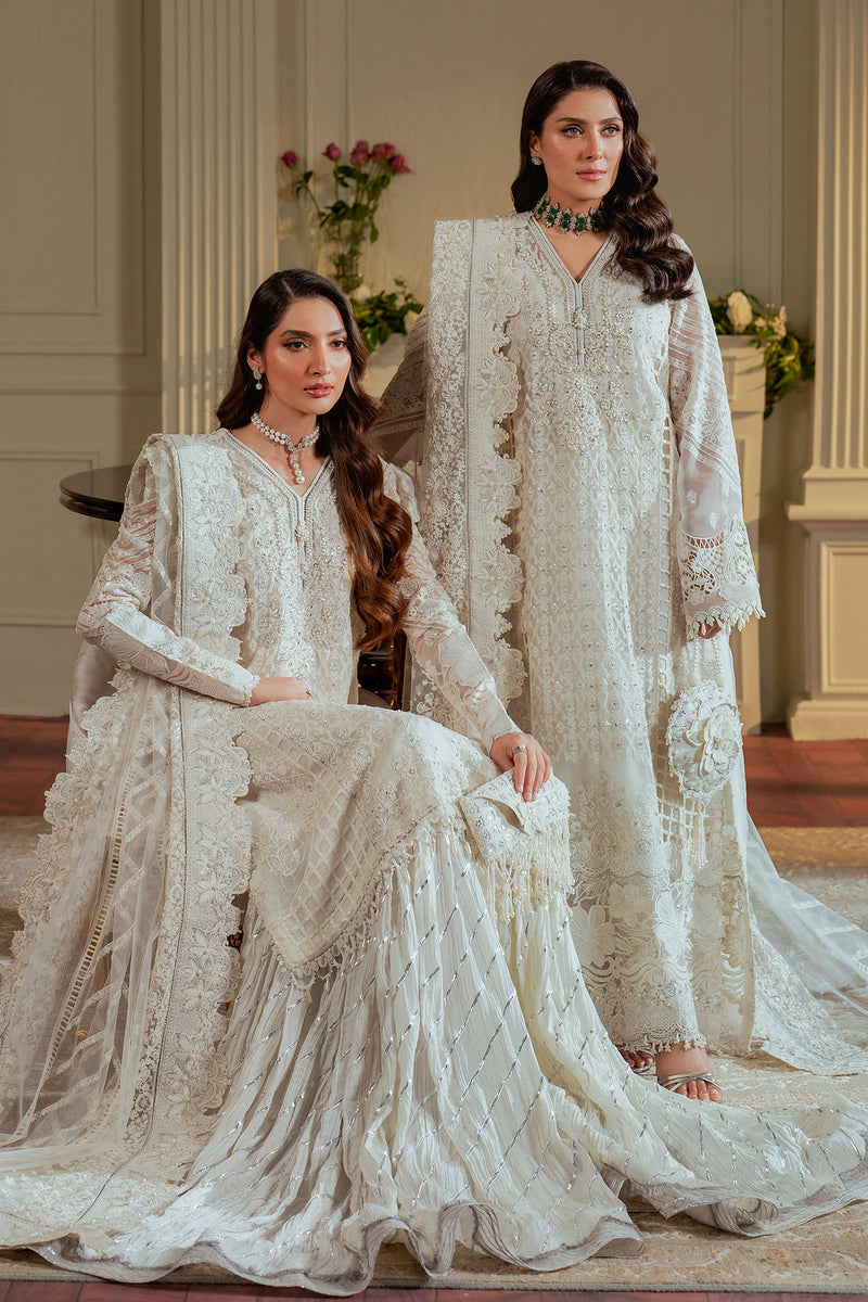 Baroque Chantelle Embroidered Chiffon Unstitched 3Pc Suit EC-02